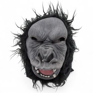 Spook VTG Gorilla Mask Costume Halloween Adult Rubber Fur Ape Scary Prank Horror